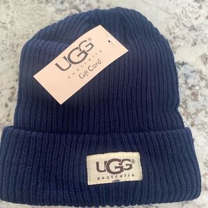 UGG Men's Deep Blue Knit Beanie